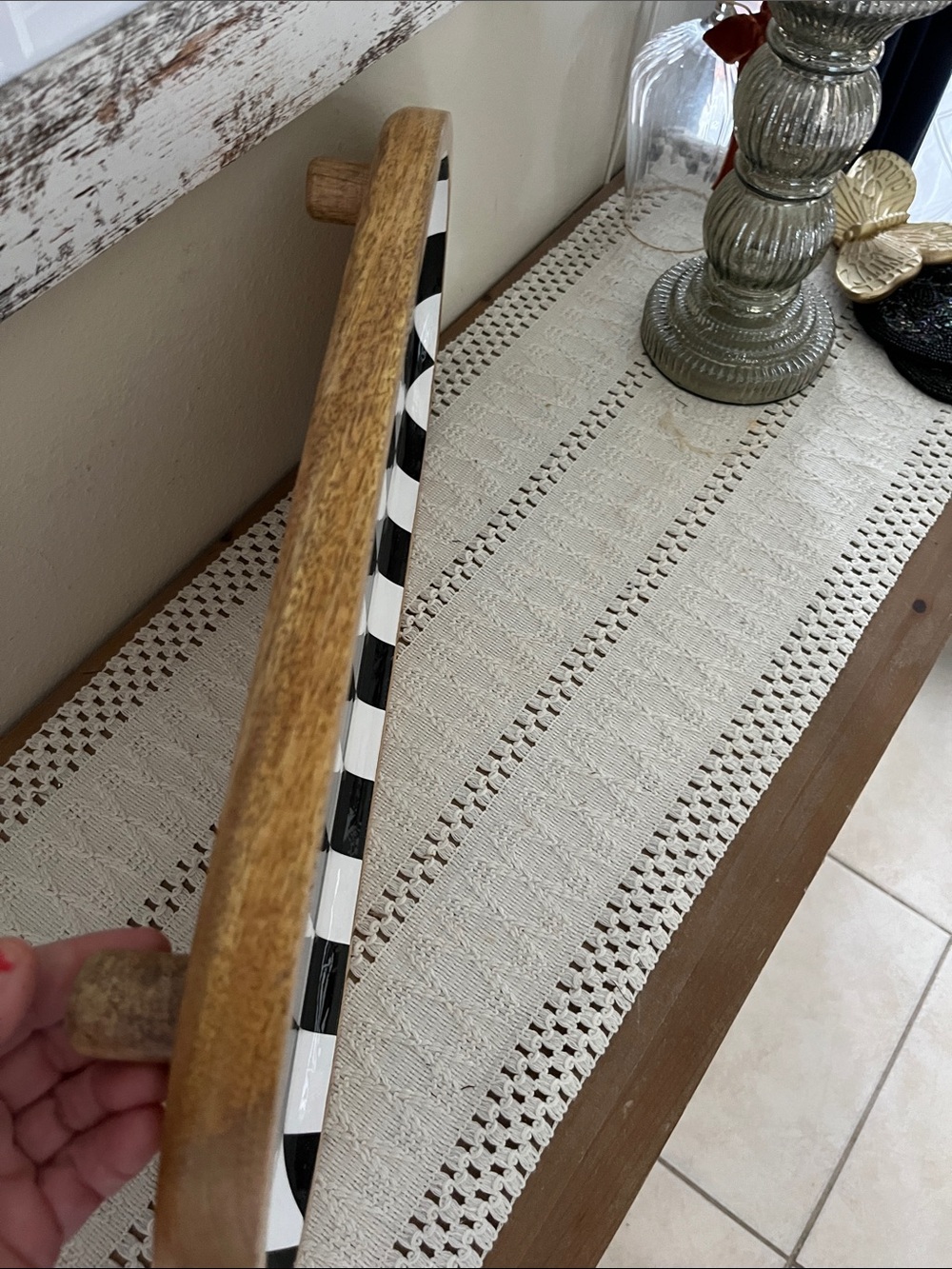 Checkered serving platter - Picture 11 of 12